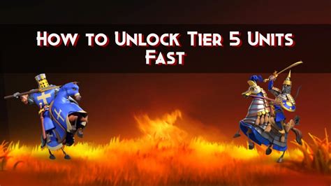 Tier 5 Requirements In Rise Of Kingdoms .